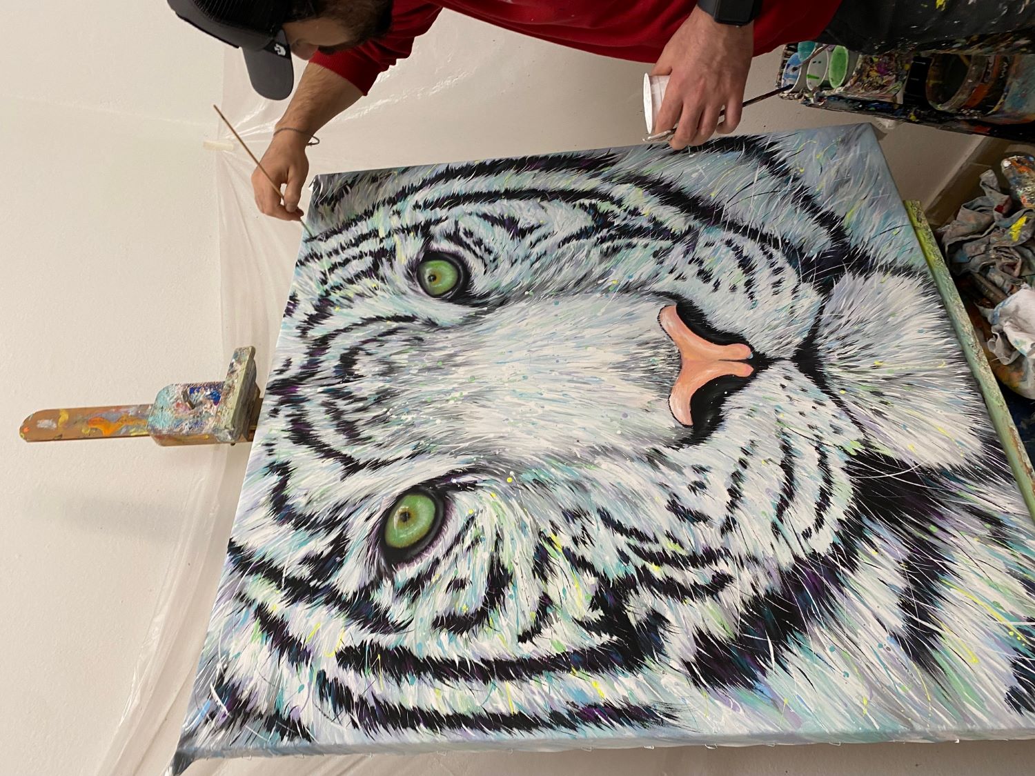 Hani Badawi quadro White Tiger