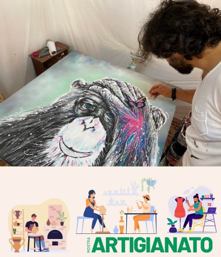 Mostra Artigianato Erba Como Hani Badawi Leo con la sua arte in mostra