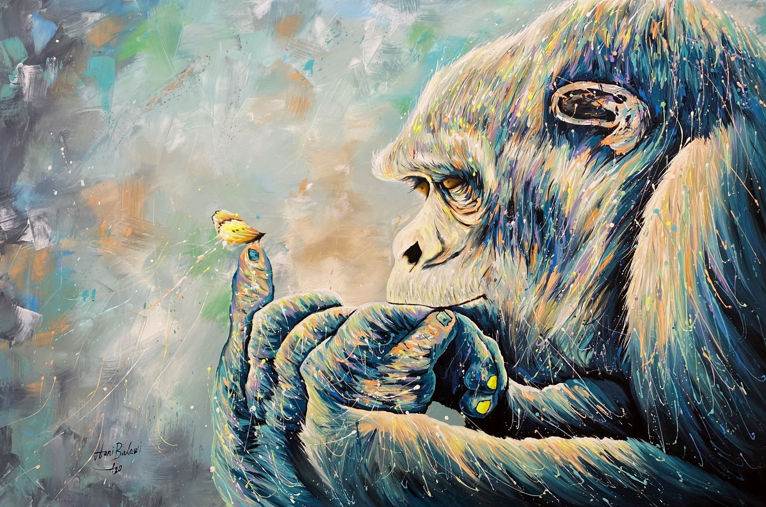 Gorilla con Farfalla