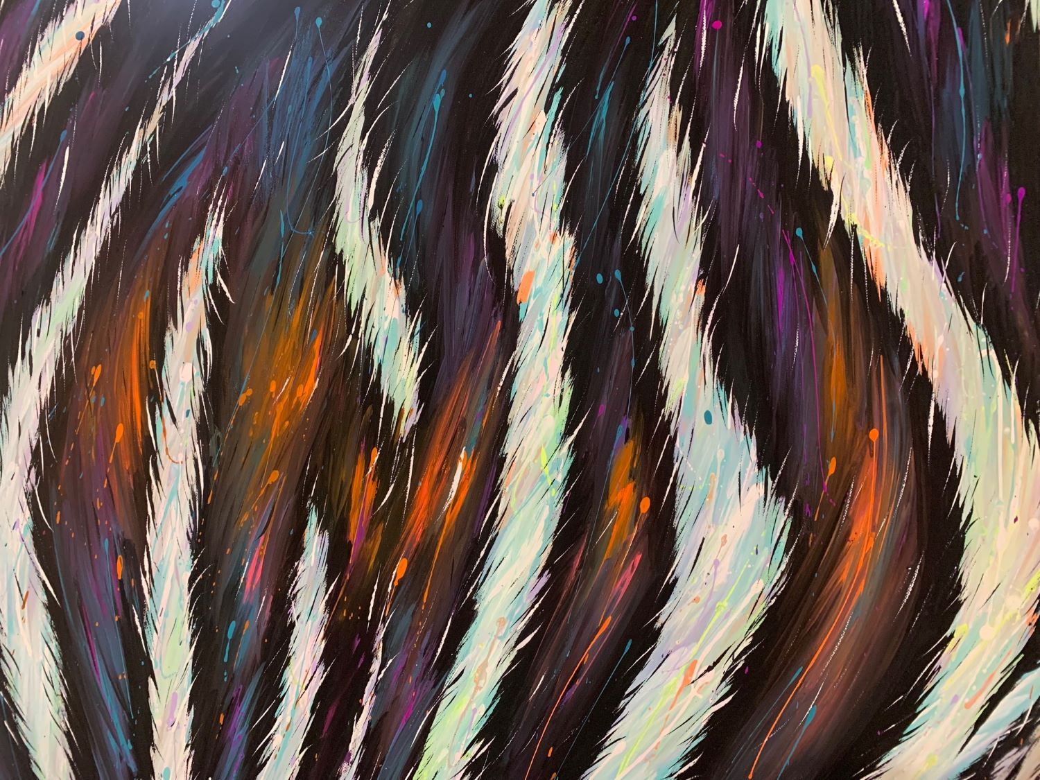 The deep gaze of the zebra