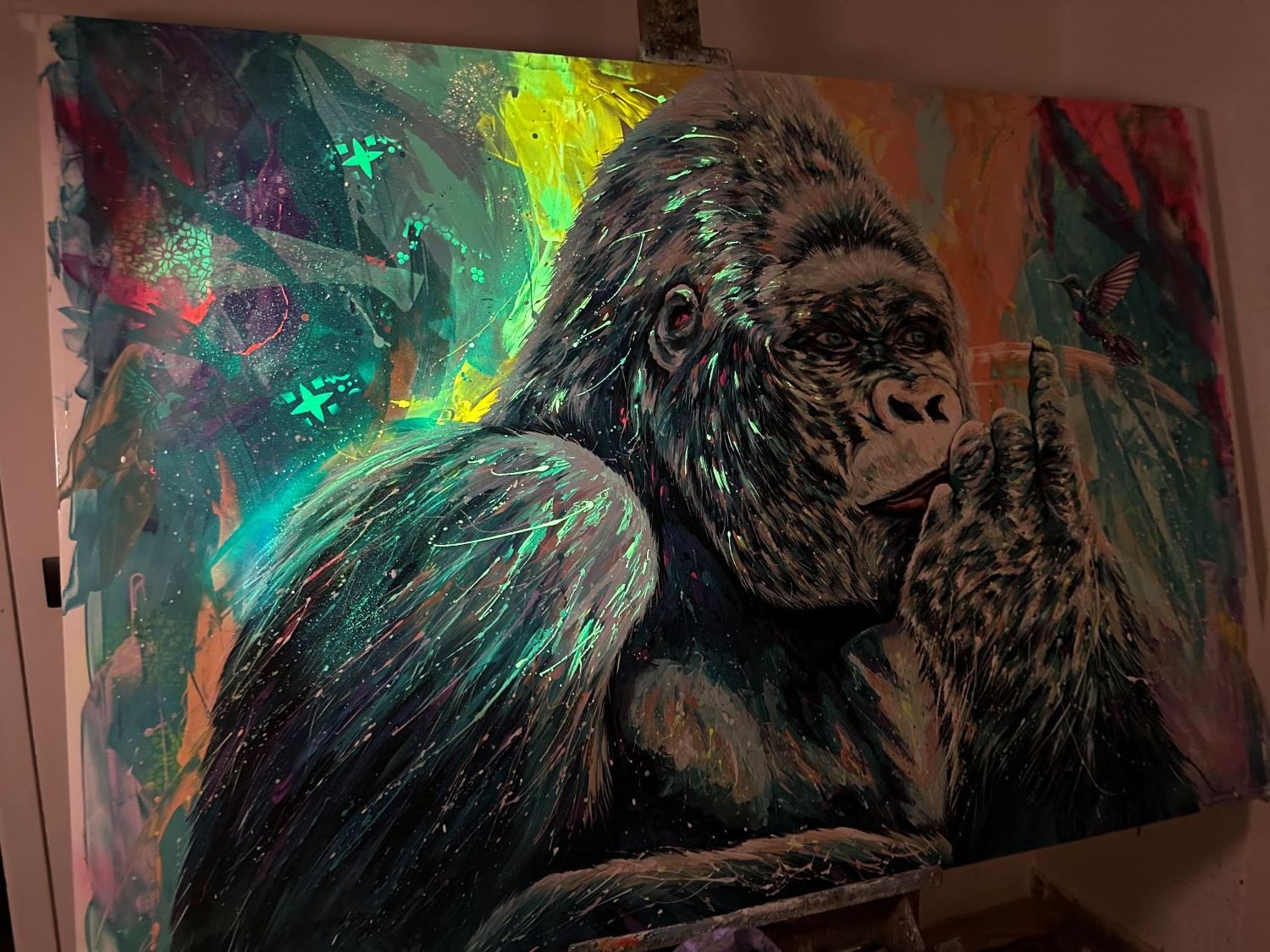 Gorilla e colibrì XXL
