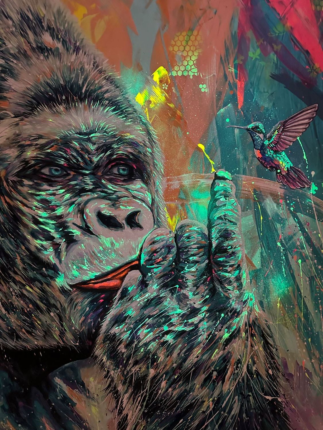 Gorilla e colibrì XXL