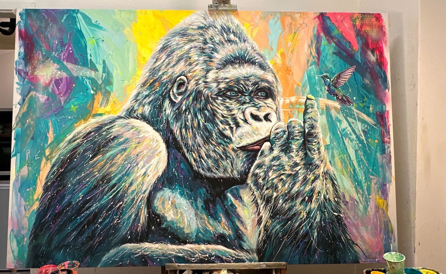 Gorilla e colibrì XXL
