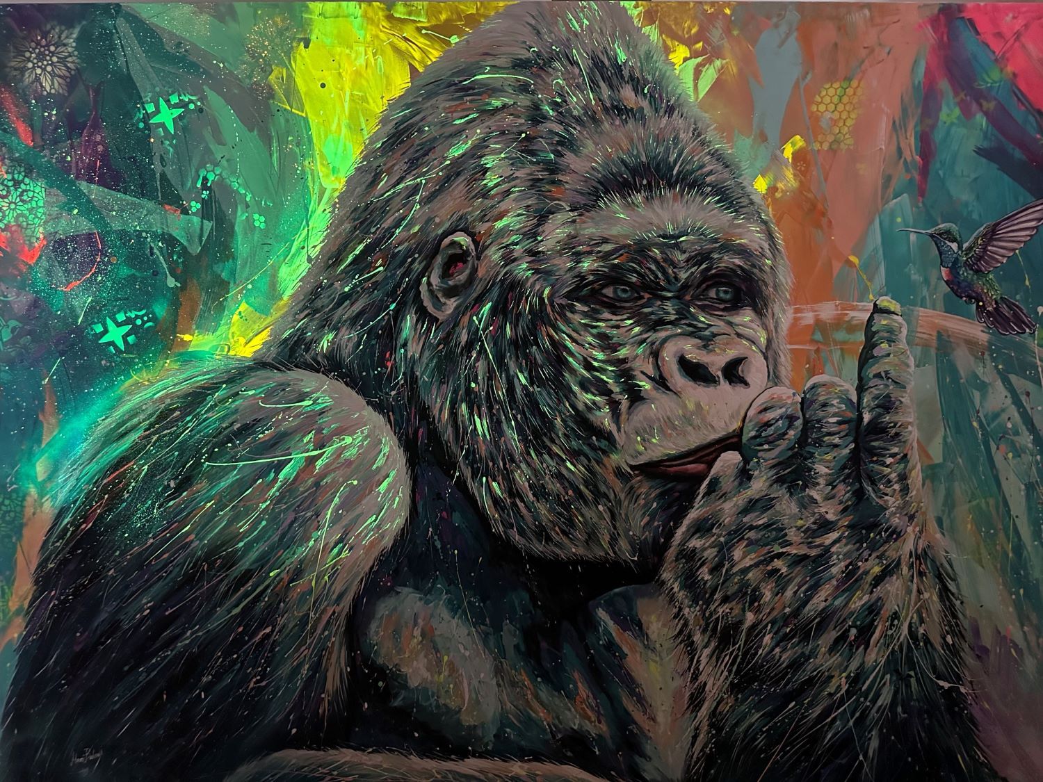 Gorilla e colibrì XXL