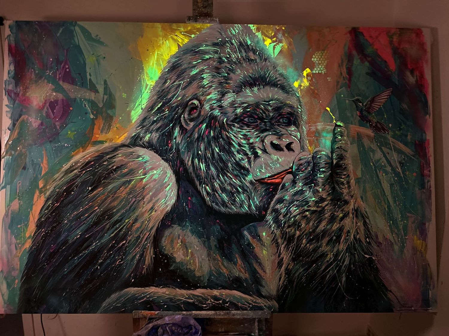 Gorilla e colibrì XXL