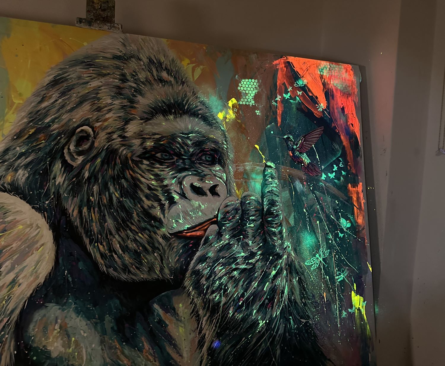 Gorilla e colibrì XXL