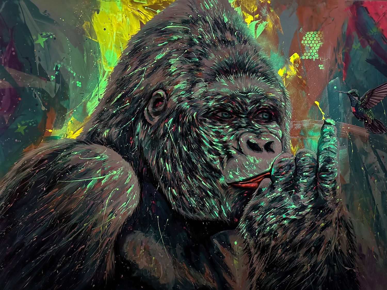 Gorilla e colibrì XXL