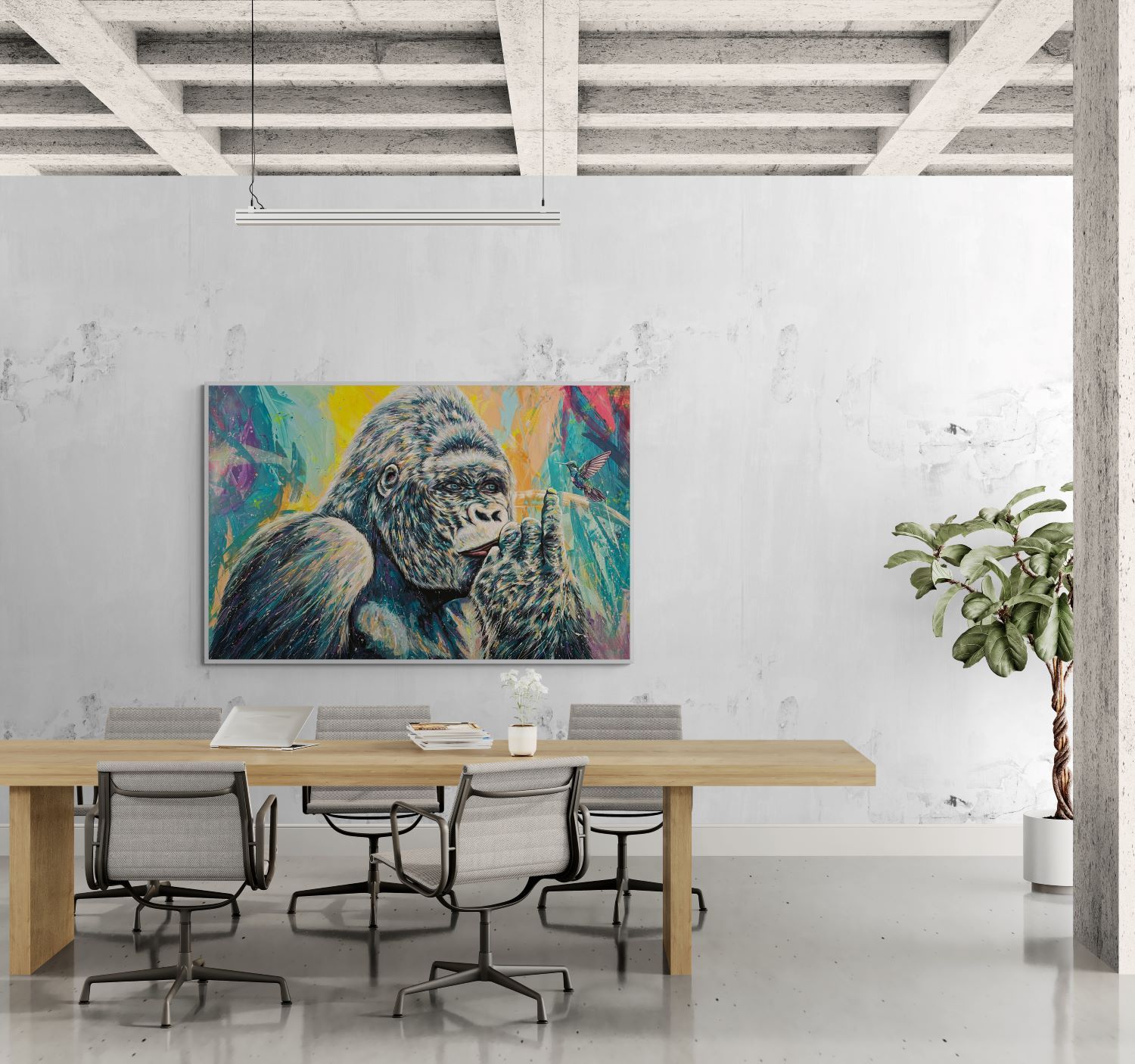 Gorilla e colibrì XXL