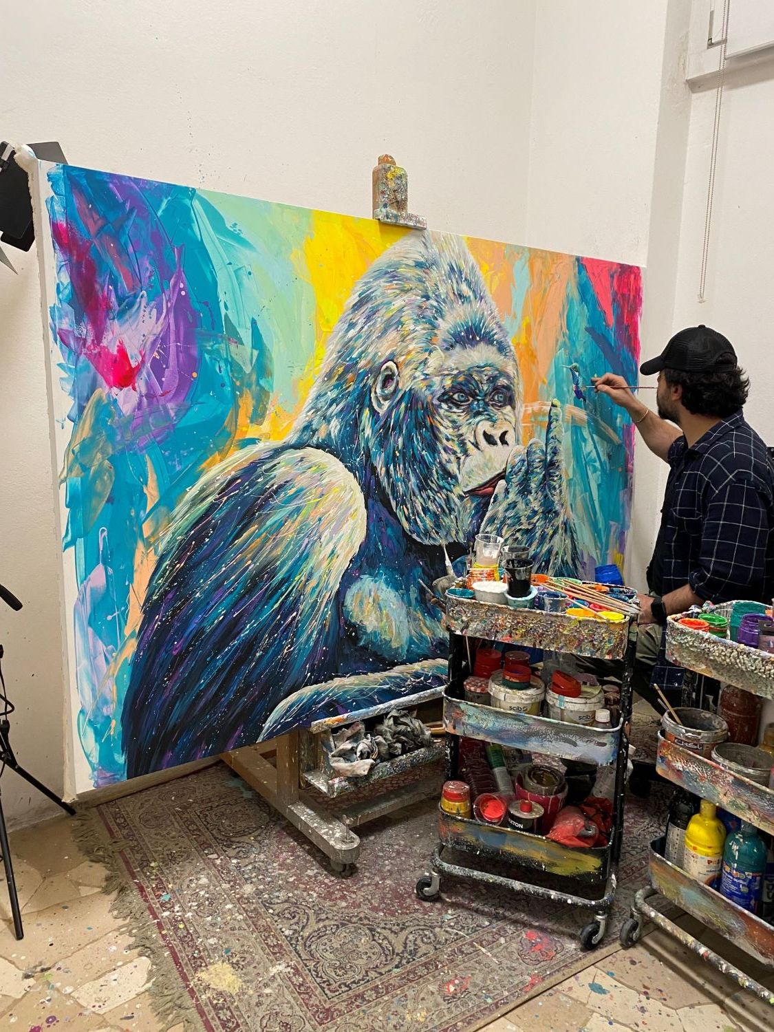 Gorilla e colibrì XXL