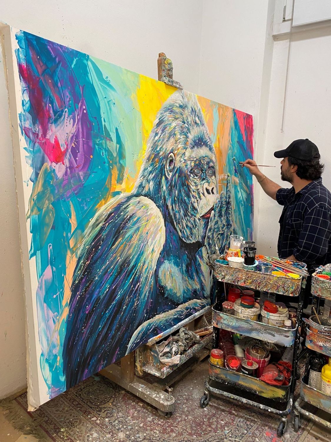 Gorilla e colibrì XXL
