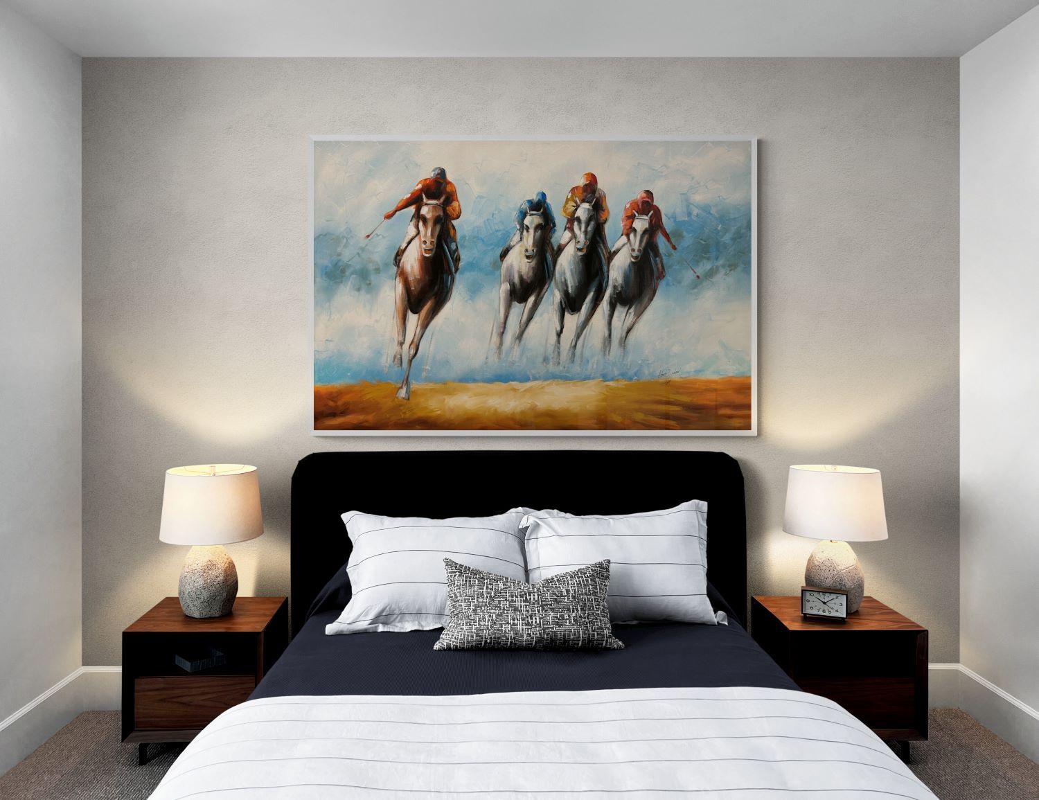 Horses in the race