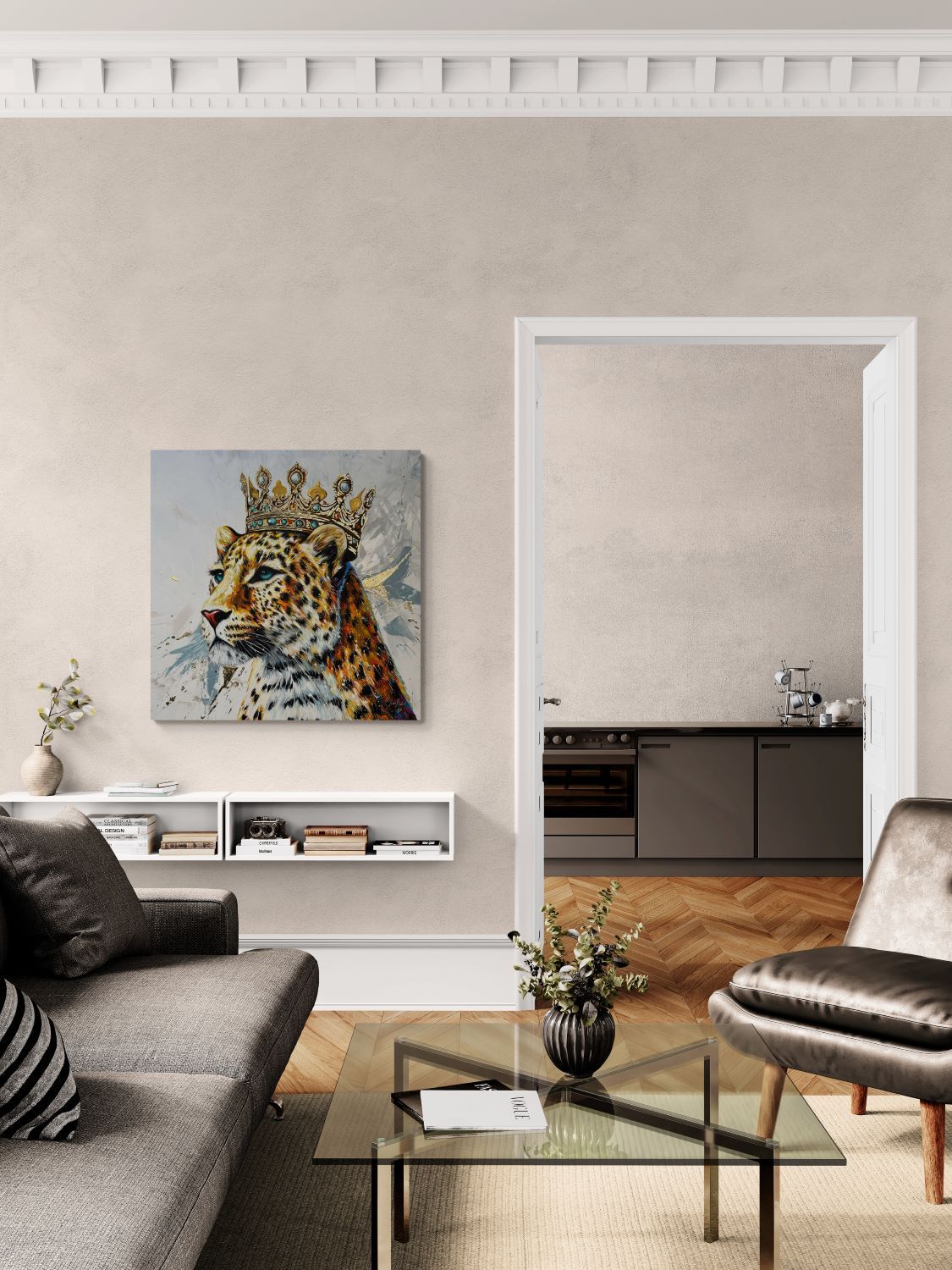 Leopardo Regina in Oro