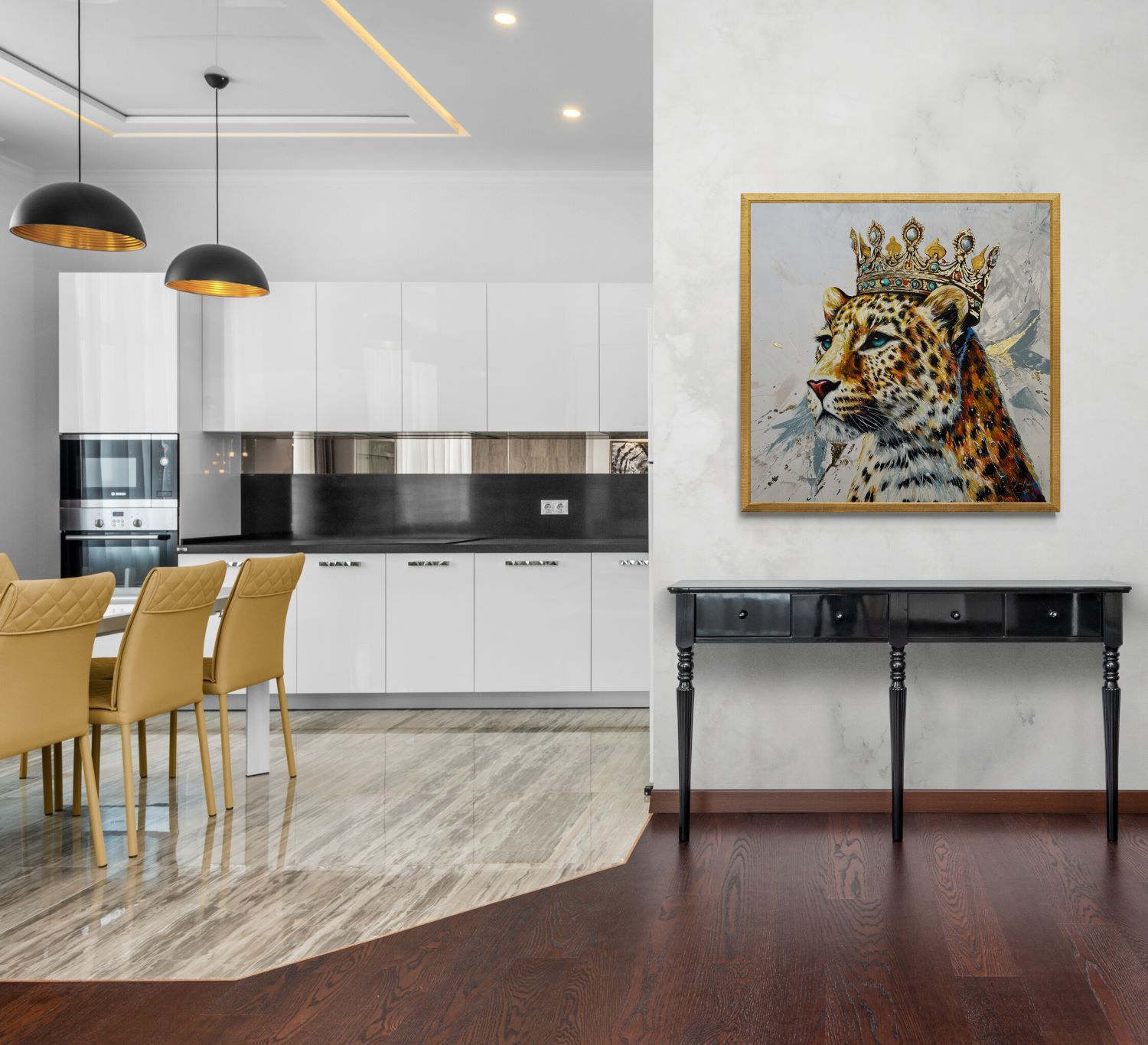 Leopardo Regina in Oro