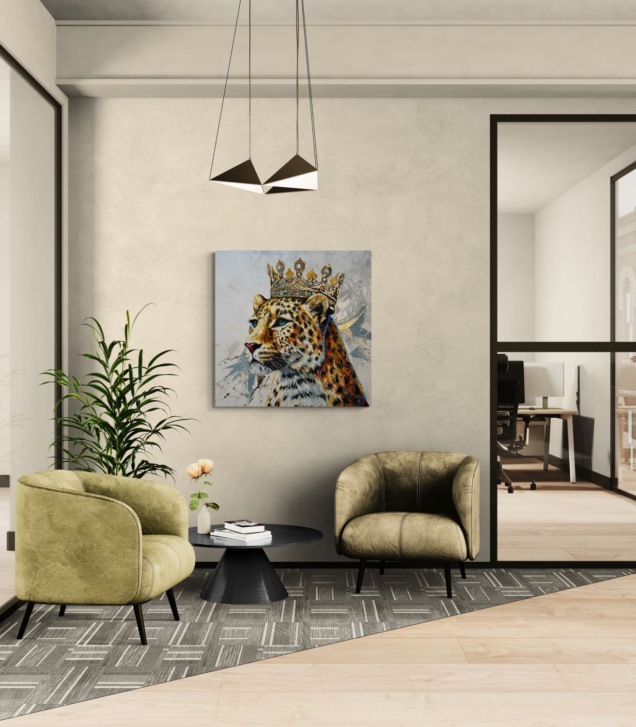 Leopardo Regina in Oro