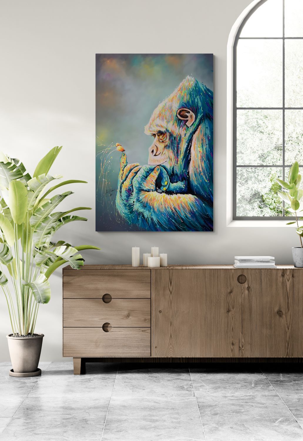 Gorilla con Farfalla