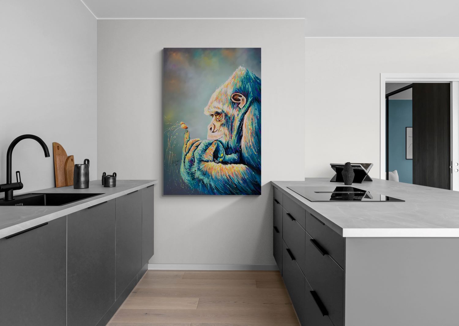 Gorilla con Farfalla