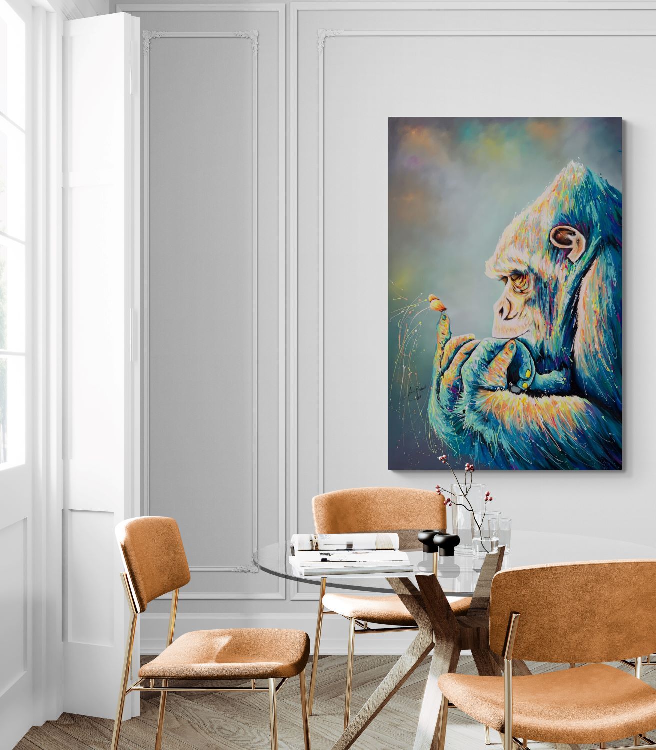 Gorilla con Farfalla