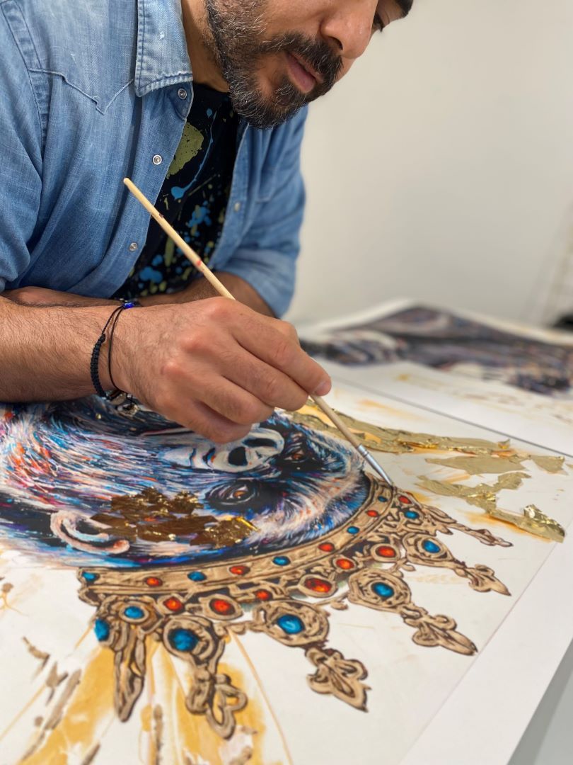 King Gorilla Gold Fine Art Retouché