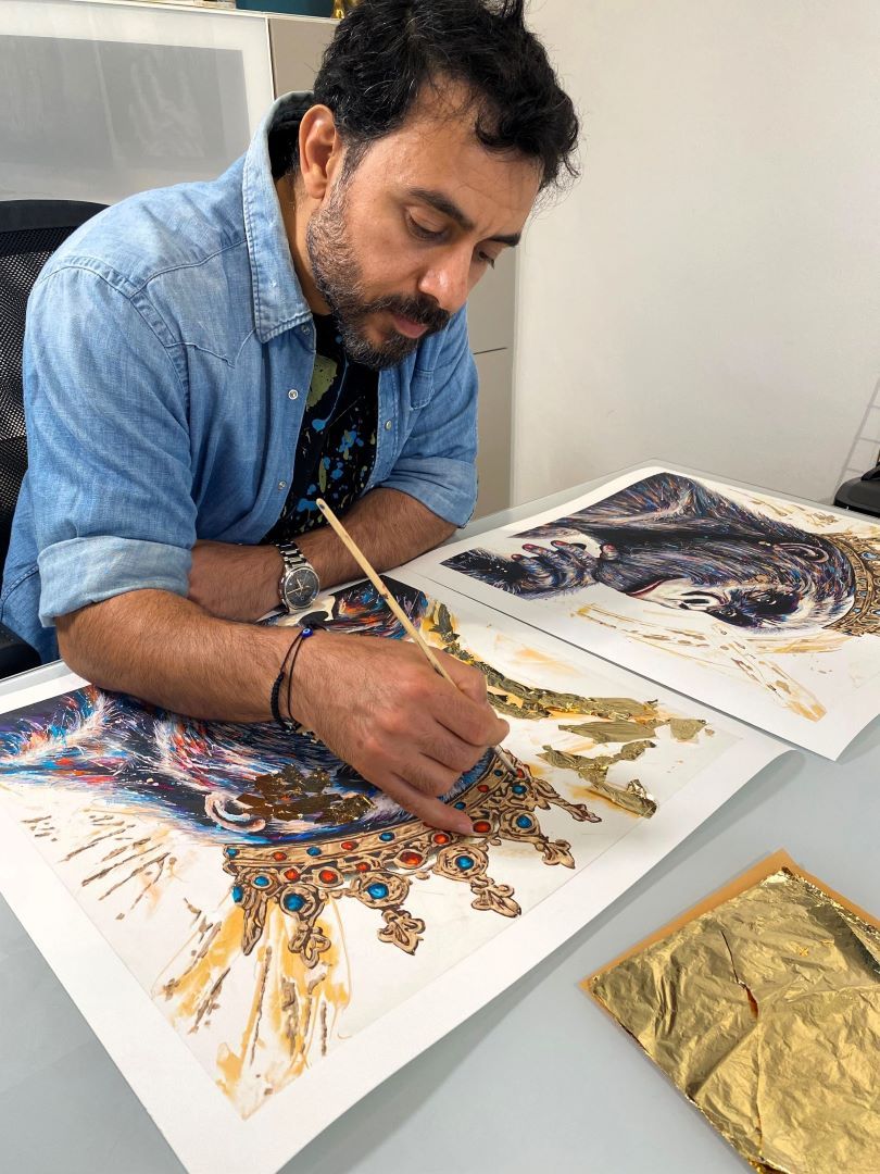 King Gorilla Gold Fine Art Retouché