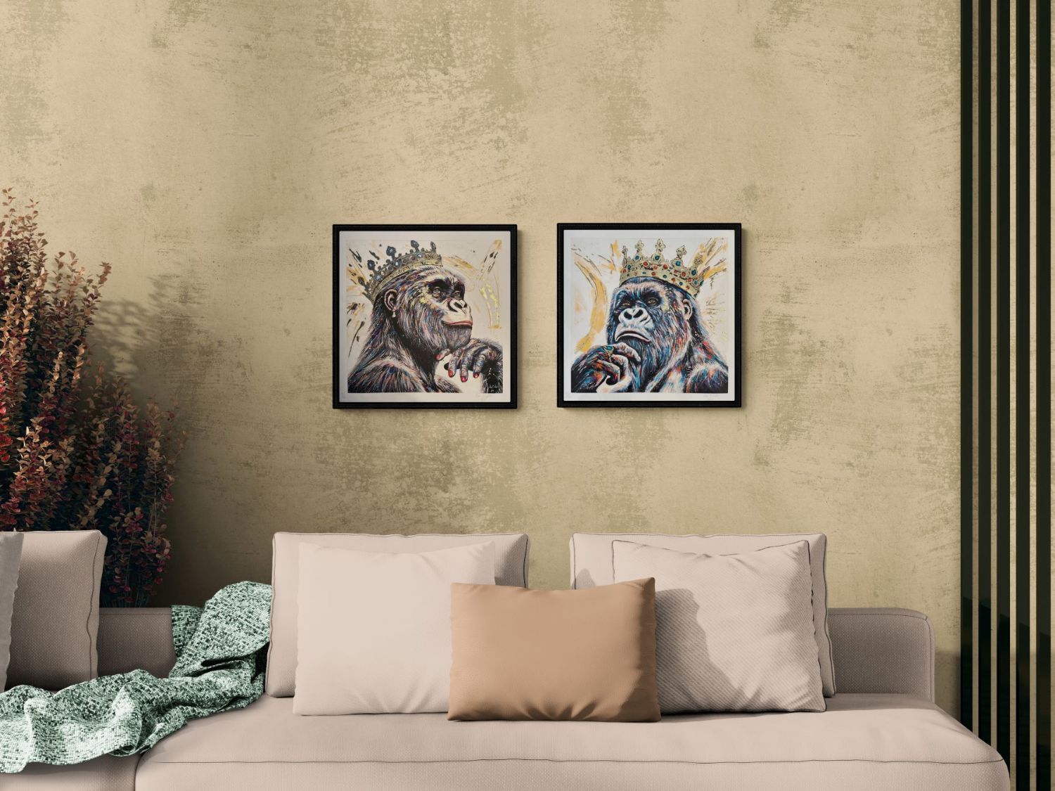 King Gorilla Gold Fine Art Retouché
