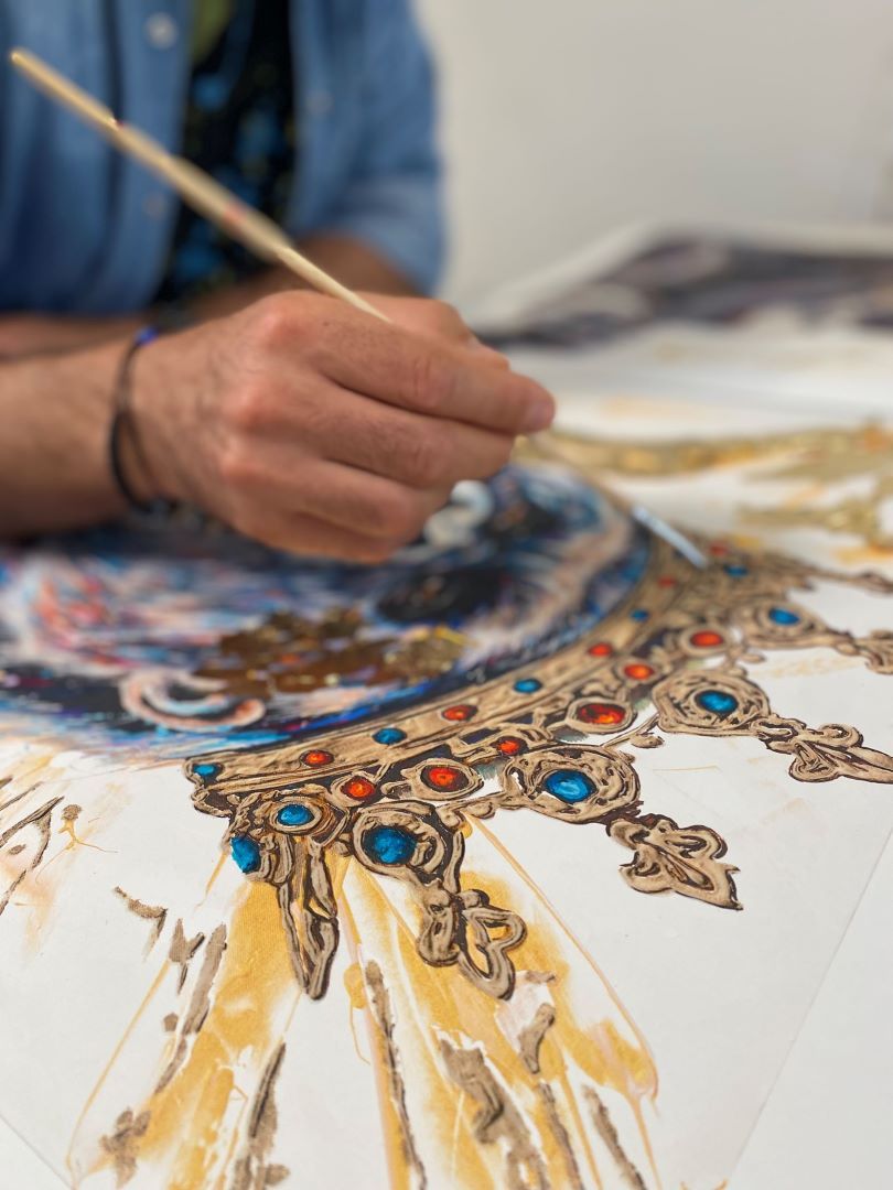 King Gorilla Gold Fine Art Retouché