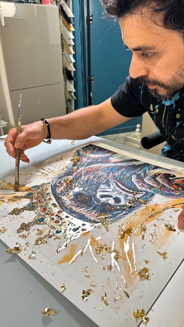 King Gorilla Gold Fine Art Retouché