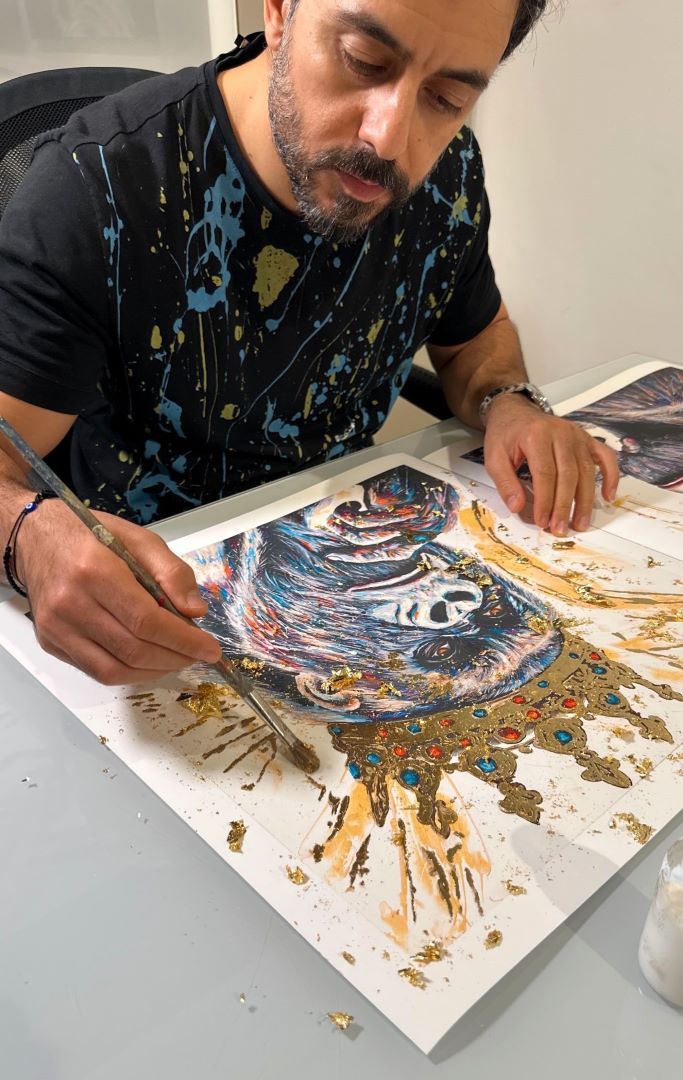 King Gorilla Gold Fine Art Retouché