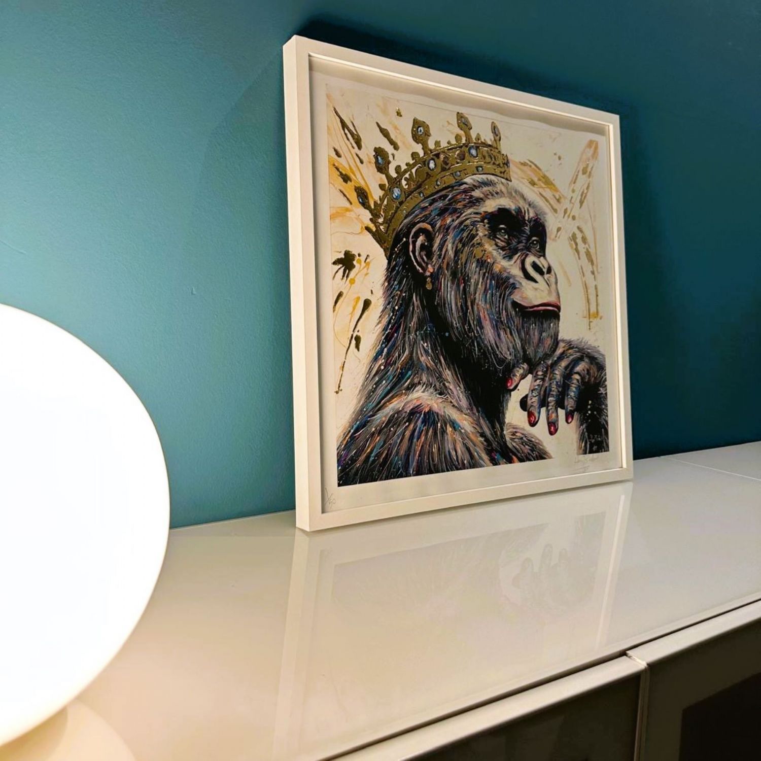 Queen Gorilla Gold Fine Art Retouché