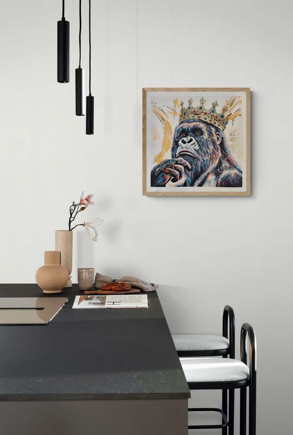 King Gorilla Gold Fine Art Retouché