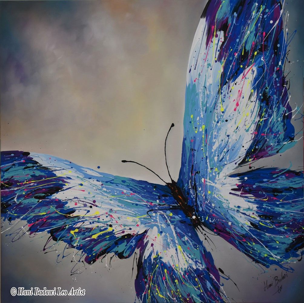 Butterfly pop blue