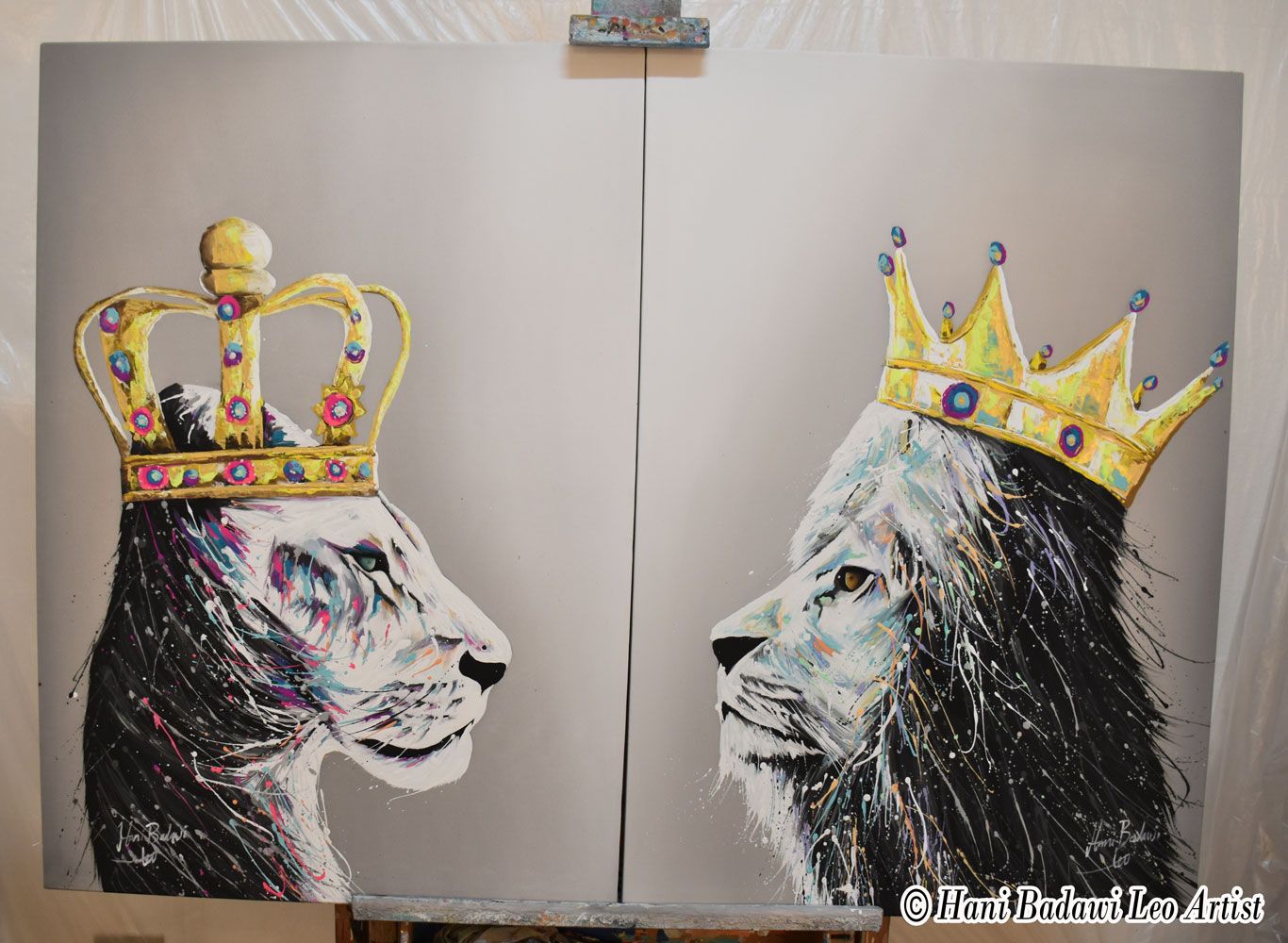 Lion and Lioness King & Queen